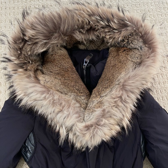 RUDSAK real leather/fur jacket , black Small - Picture 2 of 10